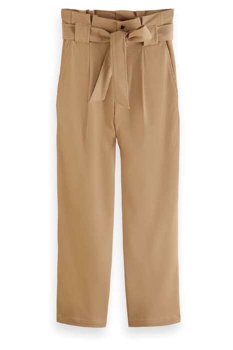 DAISY - HIGH RISE STRAIGHT LEG PAPERBAG TROUSERS TRAVERTINE by Scotch & Soda