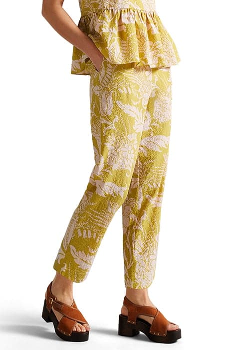 KAYLANI HIGH WAIST CARROT LEG TROUSER YELLOW by Ted Baker