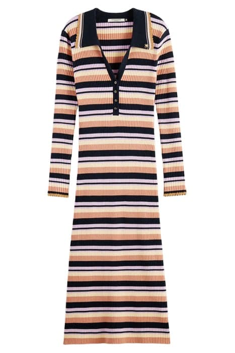 RIB KNITTED DRESS NAVY by Scotch & Soda