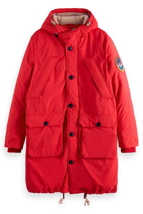 HEAVY WEIGHT PADDED PARKA ROADY RED by Scotch & Soda