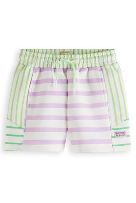 MIXED PRINTED STRIPE SWEATSHORTS STRIPED by Scotch & Soda