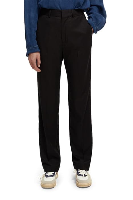 HAILEY - HIGH RISE STRAIGHT LEG TROUSERS BLACK by Scotch & Soda