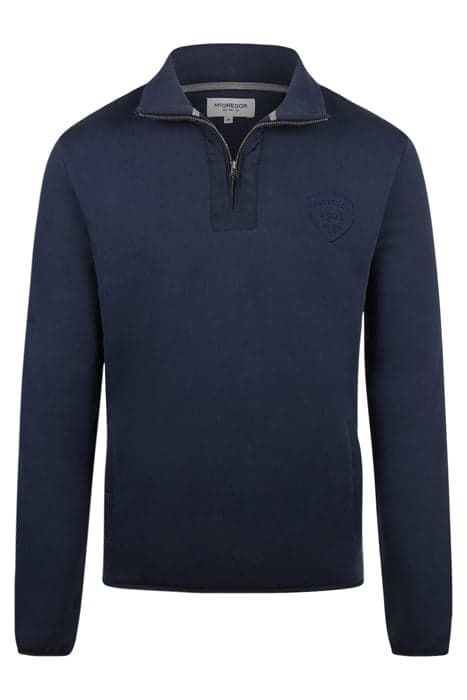 ZIP MOCK WITH NYLON NAVY by McGregor