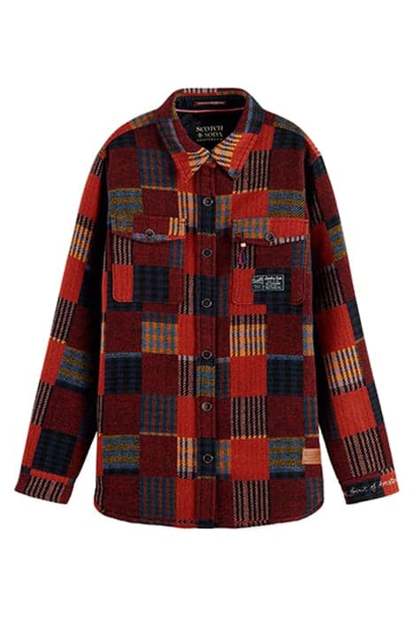 PATCHWORK SHIRT JACKET COMBO A by Scotch & Soda