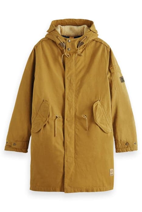 PARKA JACKET WITH TEDDY LINING NUTMEG by Scotch & Soda