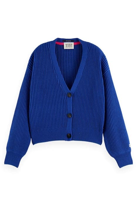 BOXY-FIT CARDIGAN BRIGHT BLUE by Scotch & Soda