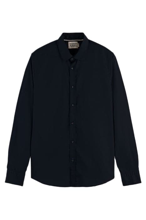 ESSENTIAL - SOLID ORGANIC CO/EA SLIM FIT SHIRT BLUE by Scotch & Soda