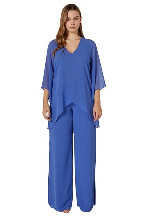 TROUSER SUIT WITH TUNIC BLUE by Elena Mirò