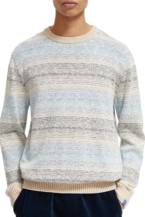 ORGANIC COTTON GRADIENT STRIPE PULLOVER BLUE GRADIANT by Scotch & Soda