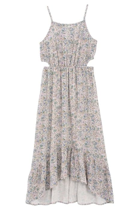 GIRLS' ECRU FLOWERY PRINT LENZING™ ECOVERO™ LONG DRESS by IKKS