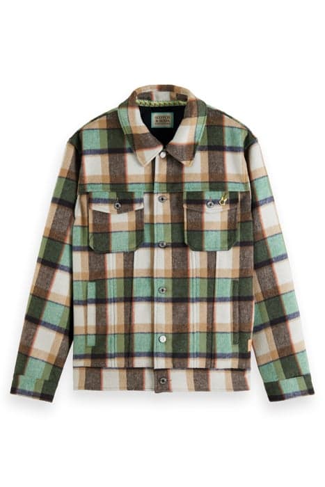 BRUSHED CHECK OVERSHIRT ABSINTHE CHECK by Scotch & Soda