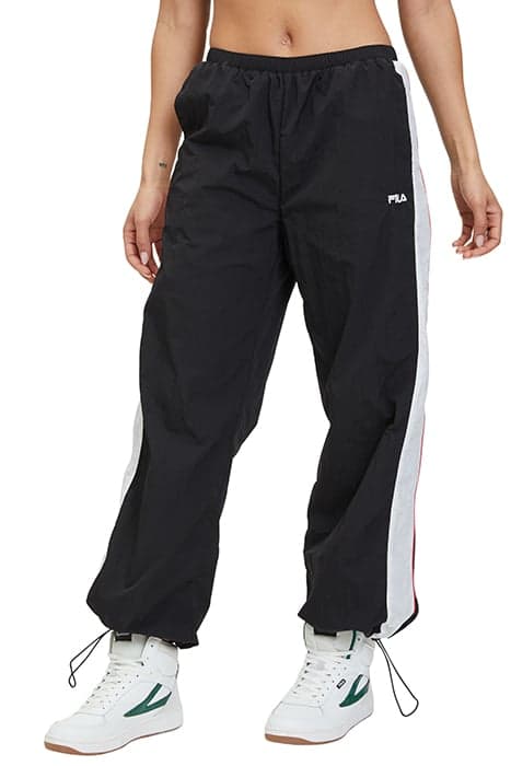 LAGES OVERSIZED TRACK PANTS BLACK-BRIGHT WHITE by FILA