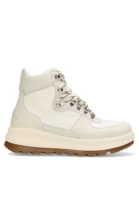 SHS1329 MIDTOP SNEAKER LEATHER COMBI WHITE/OFFWHITE by Shabbies Amsterdam