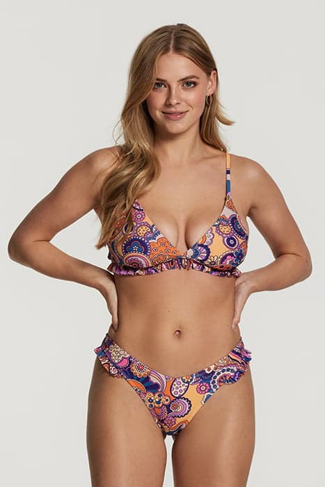 ROMY RUFFLE BIKINI SET WOODSTOCK WAVE MULTI COLOR by Shiwi