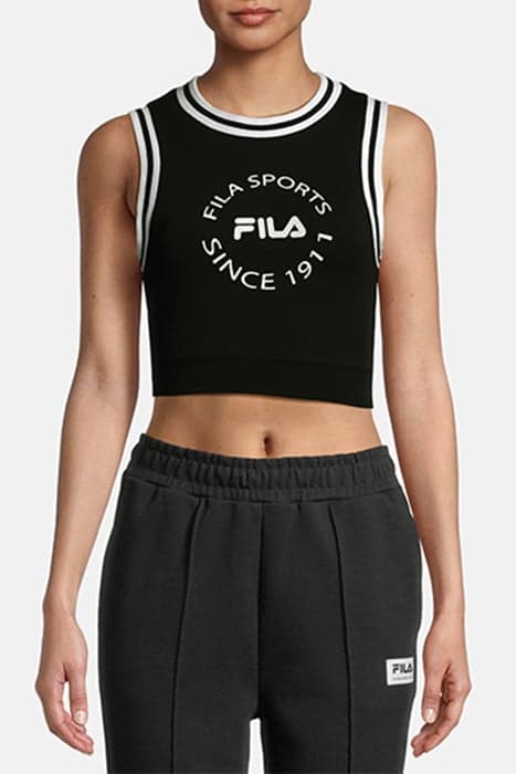 LEKKI GRAPHIC BRA TOP BLACK by FILA