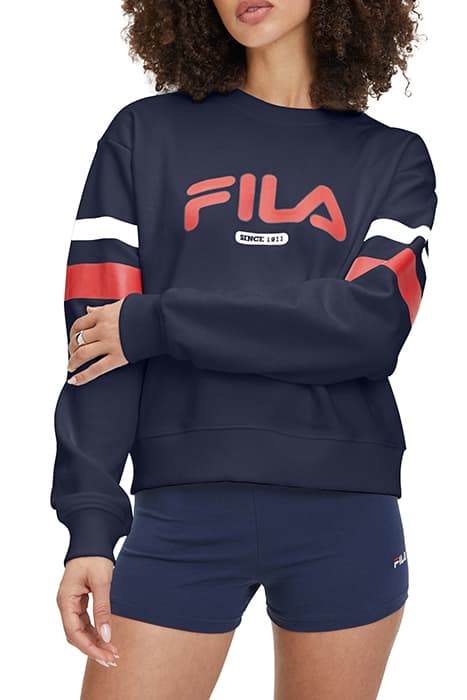 LATUR GRAPHIC CREW SWEAT BLACK IRIS by FILA