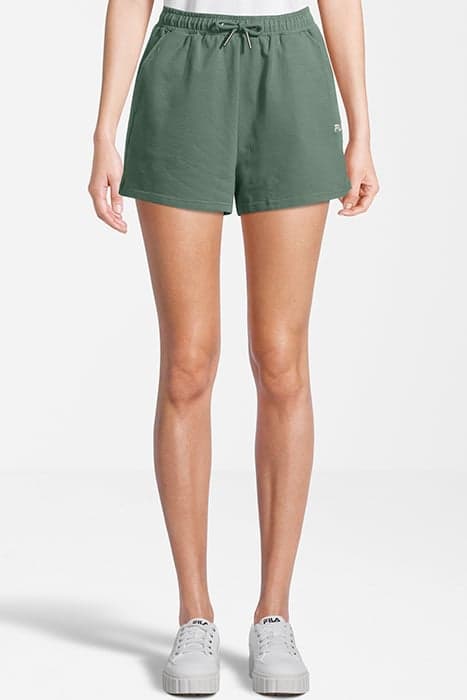 BRANDENBURG HIGH WAIST SHORTS SILT GREEN by FILA