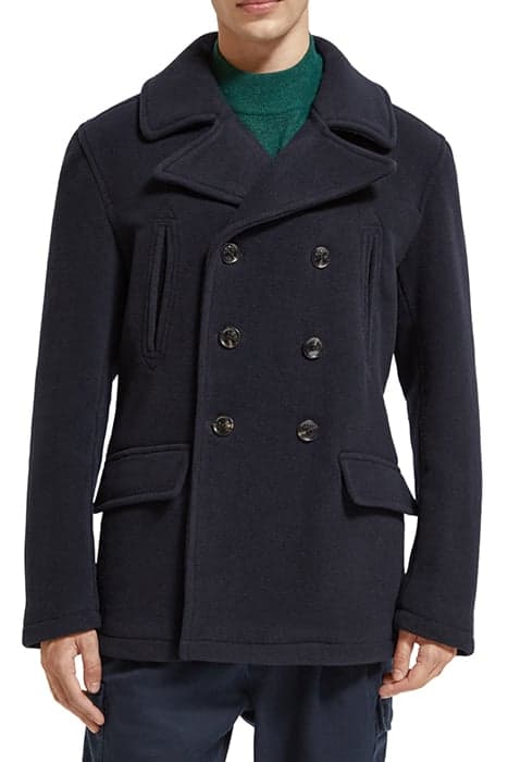 WOOL BLEND PEACOAT NIGHT by Scotch & Soda