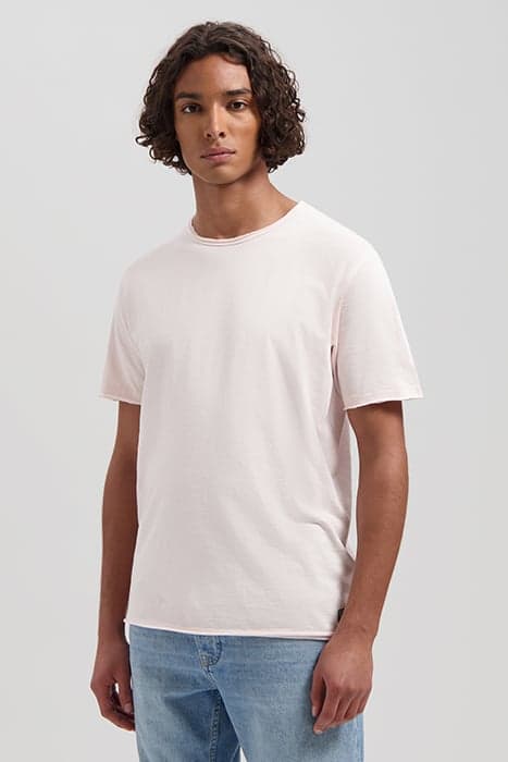 BASIC ROUND NECK TEE SLUB JERSEY PEARL by Dstrezzed