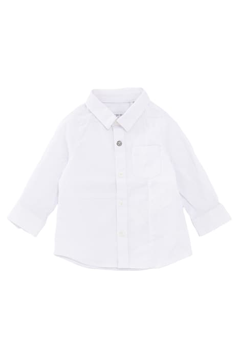 BABY BOY WHITE SHIRT WITH EMBROIDERED COLLAR by IKKS