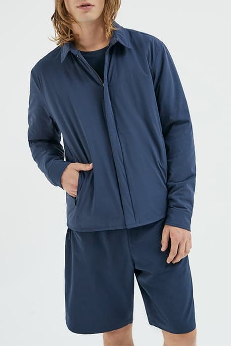 NAVY NYLON THERMOLITE® JACKET by IKKS