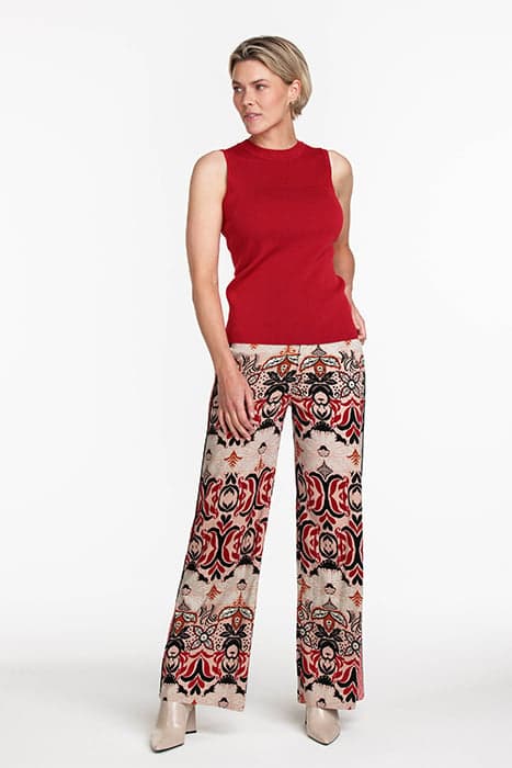 TROUSERS ORNAMENT PRINT PRINT NEUTRALS by Tramontana