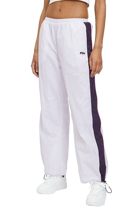 LAGES OVERSIZED TRACK PANTS BRIGHT WHITE-BLACK by FILA