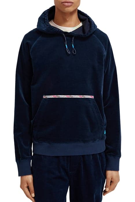 CORDUROY HOODIE STEEL by Scotch & Soda