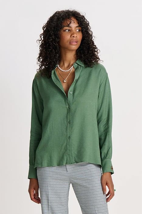 BLOUSE - MILLY MYTHICAL GREEN by POM Amsterdam