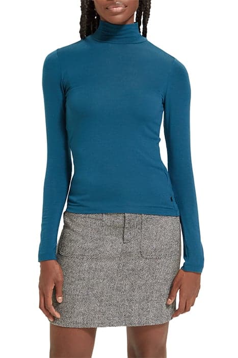 TURTLE-NECK LONG SLEEVED TOP JADE by Scotch & Soda