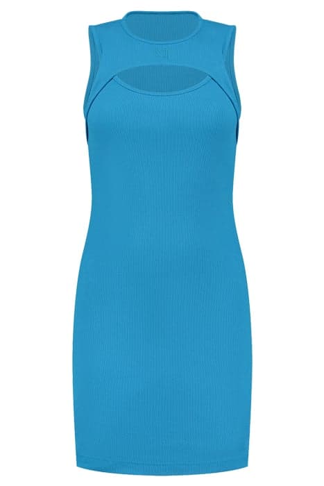 CUTOUT SLEEVELESS DRESS DRESDEN BLUE by NIKKIE