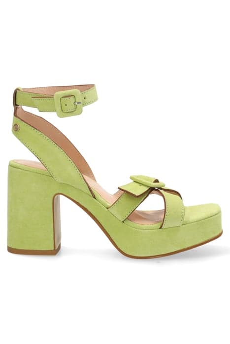 FRS1445 SANDAL SUEDE LIME by Fred de la Bretoniere