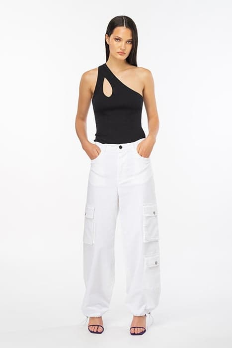 AJACCIO TROUSERS BRILLIANT WHITE by PINKO