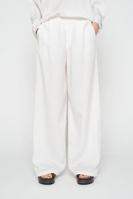 FLOWY WOVEN PANTS ECRU by 10DAYS