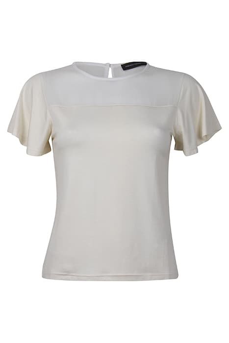 PANEL ANGEL SLEEVE TOP IVORY by French Connection