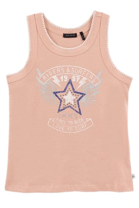 GIRLS’ PINK WINGED STAR IMAGE VEST TOP BLUSH by IKKS