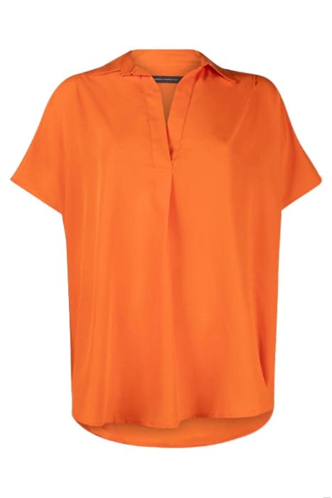 S/S CREPE LIGHT POPOVER MANDARIN by French Connection