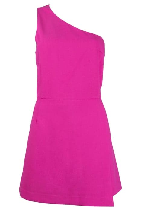 ONE SHOULDER TLRD DRESS SHORT WILD ROSA by French Connection