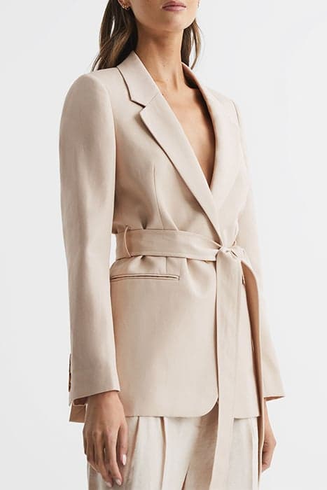 LYLAH-TIE SB BLAZER NEUTRAL by Reiss