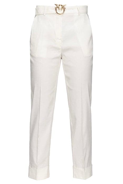 PLAZA TROUSERS CLOUD WHITE by PINKO