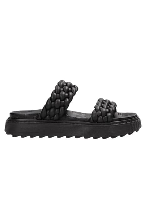 SHS1185 SLIPPER PU FABRIC BLACK by Shabbies Amsterdam