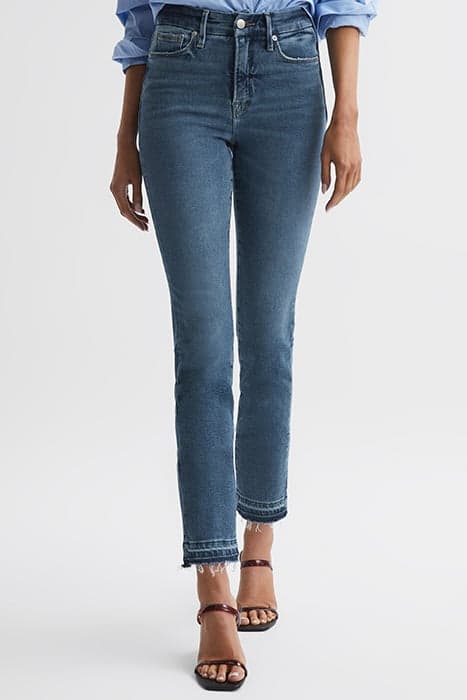 LAUREL-HIGH RISE JEAN BELLFLOWER DIST by Reiss