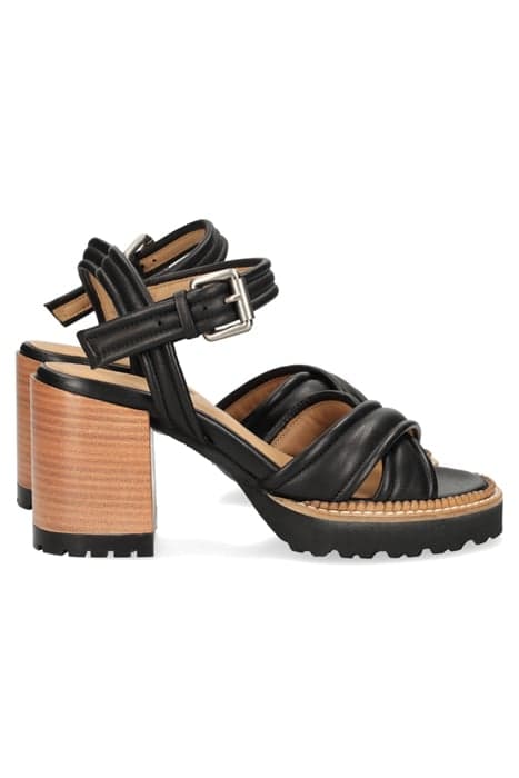 SHS1171 SANDALETTE CALF NAPPA LEATHER BLACK by Shabbies Amsterdam