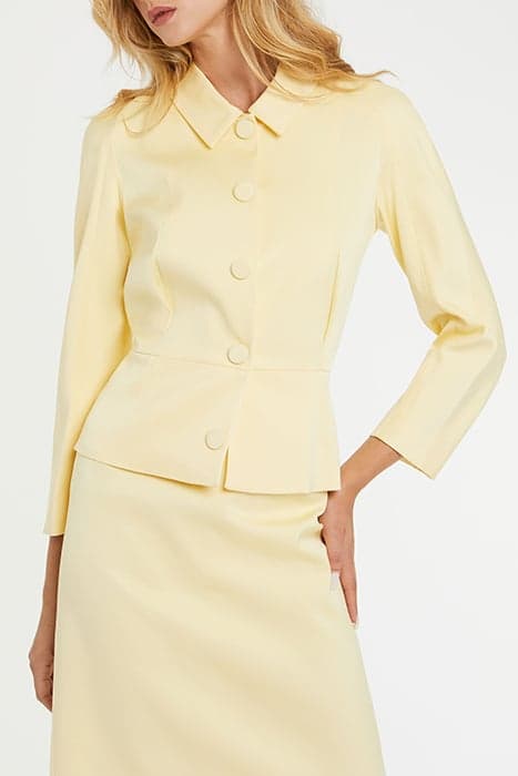 JACKET OTTOMAN STRETCH LIGHT YELLOW by Paule Ka