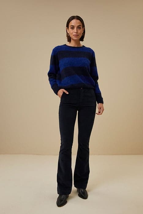 LEILA CORD VELVET PANT MIDNIGHT by BY-BAR