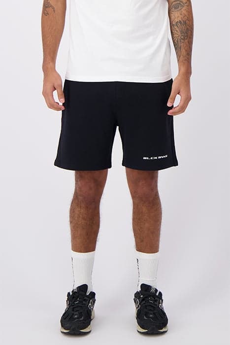 CURSIVE SCRIPT SHORTS BLACK by Black Bananas