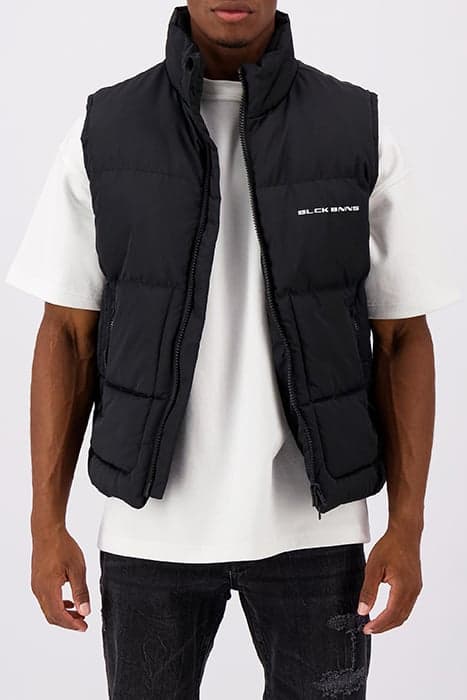 BLOCK BODYWARMER BLACK by Black Bananas