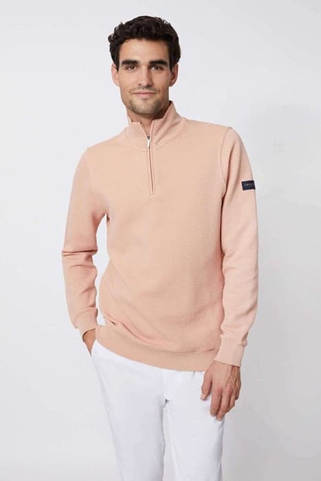 JAKKO HALF ZIP SWEAT OLD PINK by Cavallaro Napoli