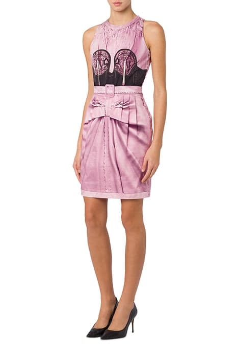 INSIDE OUT TROMPE-L'ŒIL POPLIN DRESS MULTICOLOR by Moschino