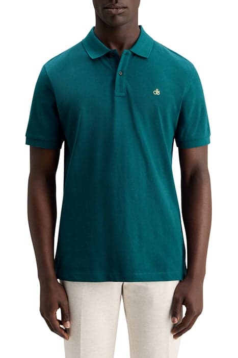 ESSENTIAL PIQUE POLO HARBOUR TEAL by Scotch & Soda